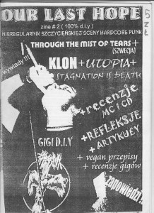 Our Last Hope nr 2 - nieregularnik szczecińskiej sceny hardcore punk