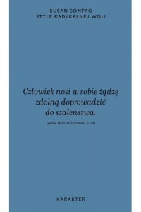  Style radykalnej woli - Susan Sontag  